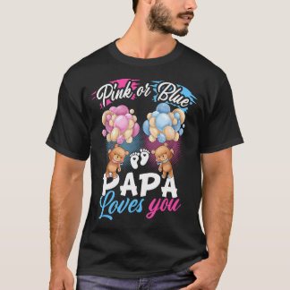 Camiseta Bears Pink O Blue Papa Te Ama Revelación De Género