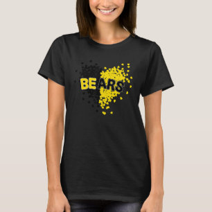 Camiseta Bears Pride Teams School Spirit Black and Yellow H