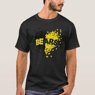 Camiseta Bears Pride Teams School Spirit Black and Yellow H