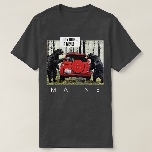 Camiseta Bears Say Look Look A Menu  (Diseño del anverso)