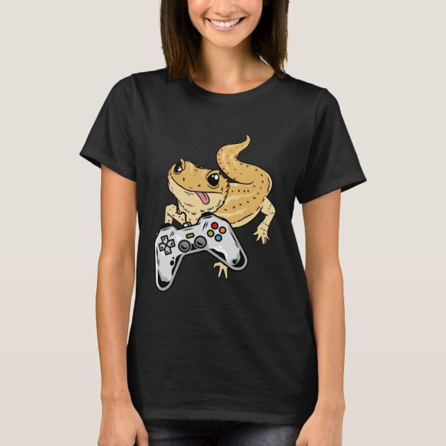 Camiseta Beart Dragon Gamer Videojuegos Lizard Reptile Ga (Anverso)