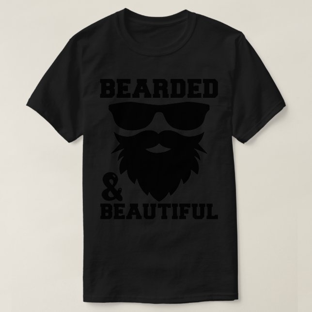 Camiseta Beart Y Hermosa Barba Funny Beard Humo (Diseño del anverso)