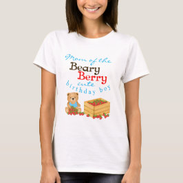 Camiseta Beary Berry Cute Cub's Strawberries Mom Birthday