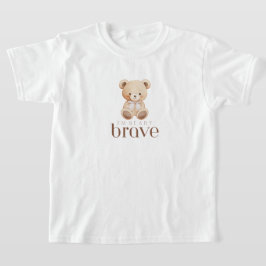 Camiseta beary brave childhood cancer sick kids cute 