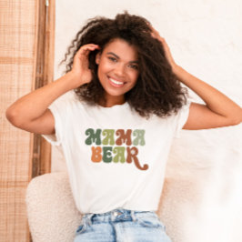 Camiseta Beary Cute Woodland Mama Bear Baby Shower