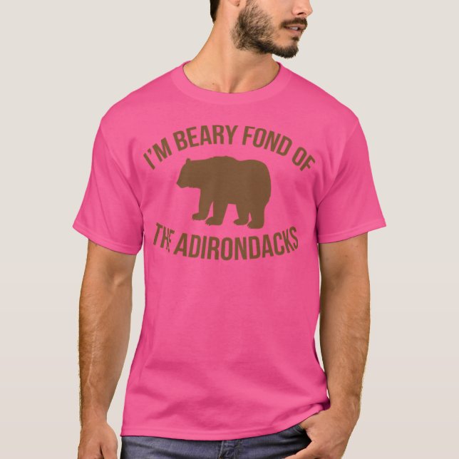 Camiseta Beary Fond Of The Adirondack Mountains Baseball S (Anverso)