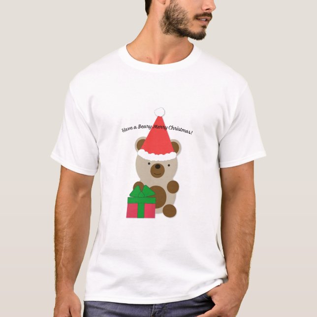 Camiseta Beary Merry Christmas Bear (Anverso)