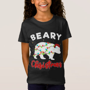 Camiseta Beary Merry Christmas For Bear Avers Funny Xmas L