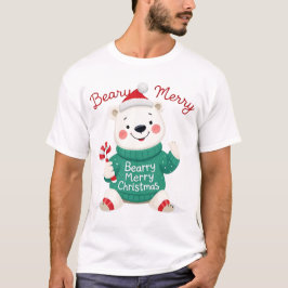 Camiseta Beary Merry Christmas Polar Bear