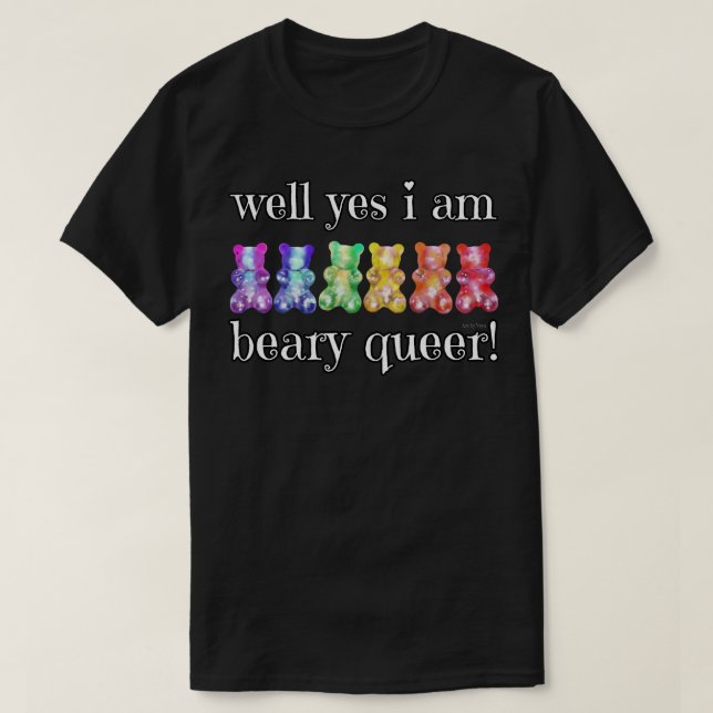 Camiseta Beary Queer (Diseño del anverso)