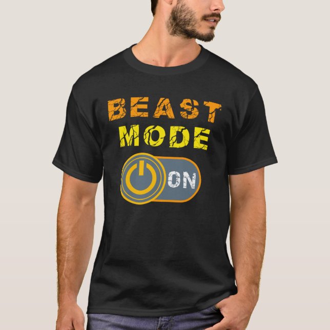 Camiseta Beast   Beast Activated Workout Gym Mode (Anverso)
