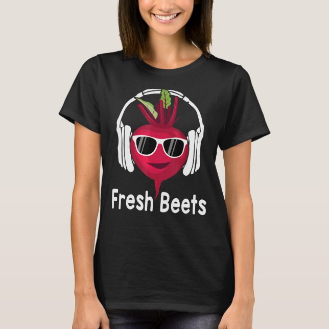 Camiseta Beat Pun, música de audífonos de remolacha de Guay (Anverso)
