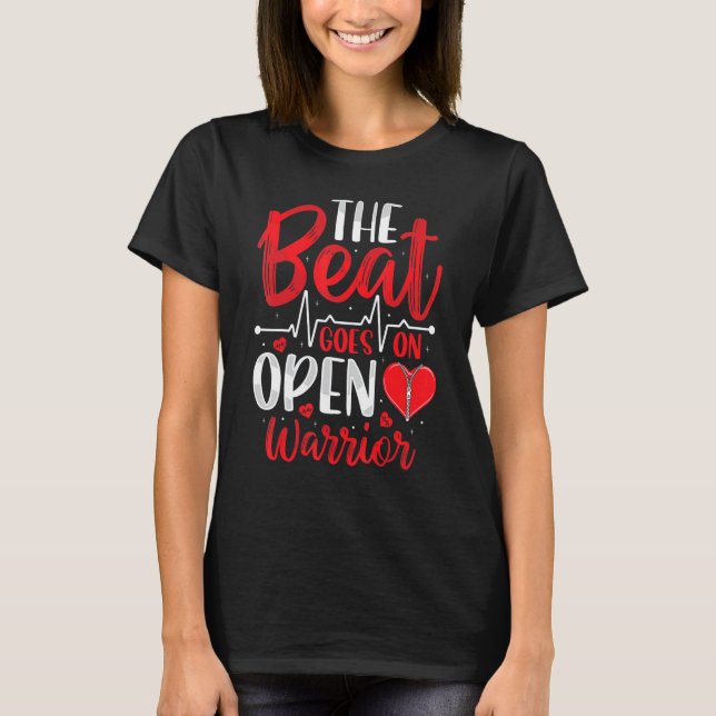 Camiseta Beat Se Enfrenta A Cirugía De Corazón Abierto (Anverso)