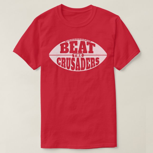 Camiseta Beat the Crusaders Vintage Grunge Gameday (Diseño del anverso)