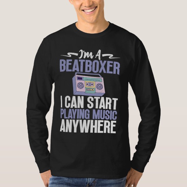 Camiseta Beatboxer Playing Music Beatbox Beatboxing (Anverso)