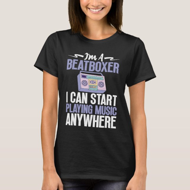 Camiseta Beatboxer Playing Music Beatbox Beatboxing (Anverso)