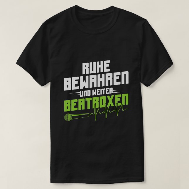 Camiseta Beatboxing Beatboxer Hiphop Music Beatbox (Diseño del anverso)
