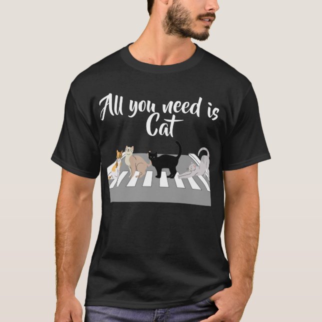 Camiseta Beatle hermosos gatos (Anverso)