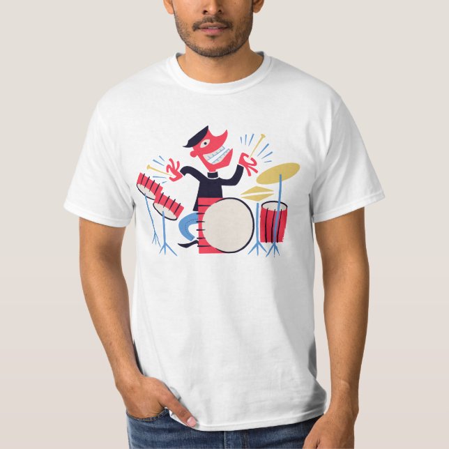 Camiseta Beatnik del tambor (Anverso)