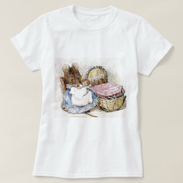 Camiseta Beatrix Potter, Hunca Munca, Madre Ratón, Personal (Diseño del anverso)