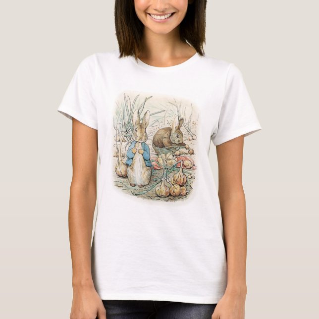Camiseta Beatrix Potter Peter Rabbit Y Benjamin Bunny (Anverso)
