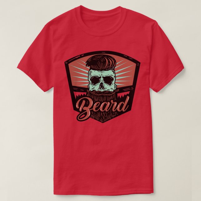 Camiseta Beatriz Skull Beard Hipster (Diseño del anverso)