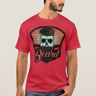 Camiseta Beatriz Skull Beard Hipster