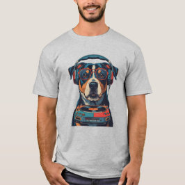 Camiseta Beats & Barks: DJ canino