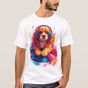 Camiseta Beats & Barks - Música de Cocker Spaniel