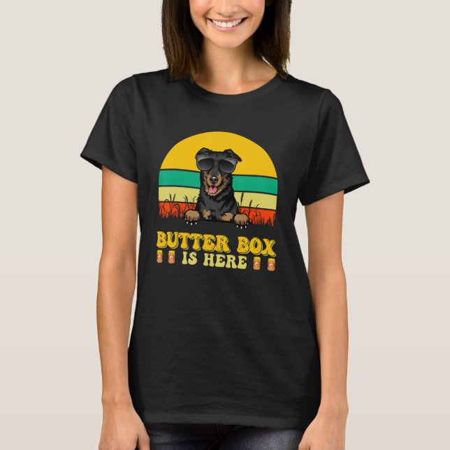 Camiseta Beauceron Dog Butter Box Is Here Father s Day (Anverso)