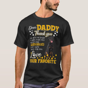Camiseta Beauceron Querido Papi Gracias Por Ser Mi Papi