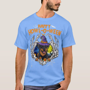 Camiseta Beauceron Skeleton Heart Happy HowlOWeen Costume 