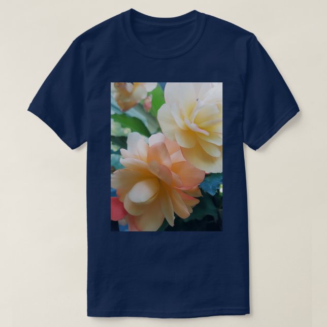 Camiseta Beautiful Begonias (Diseño del anverso)