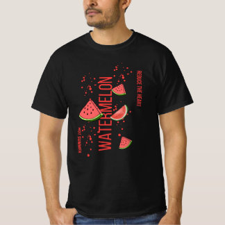 Camiseta beautiful black watermelon streetwear shirt