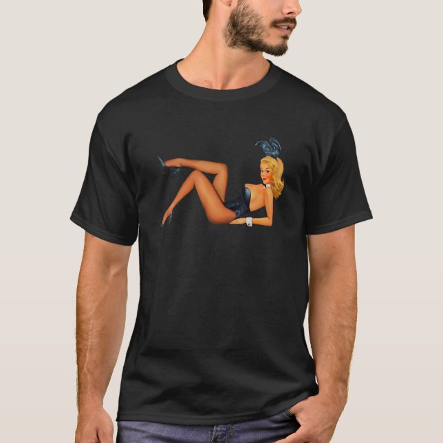 Camiseta Beautiful Blonde Bunny In A Bikini Classic America (Anverso)