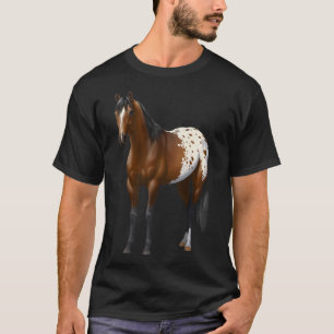 Camiseta Beautiful Brown Bay Appaloosa Horse Lover Gift Pre