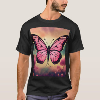 Camiseta Beautiful Butterfly Graphic T-Shirt – Stylish Natu