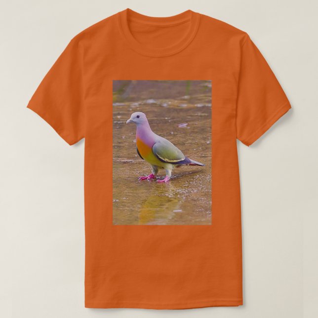 Camiseta beautiful colorful cool pigeon 2 (Diseño del anverso)