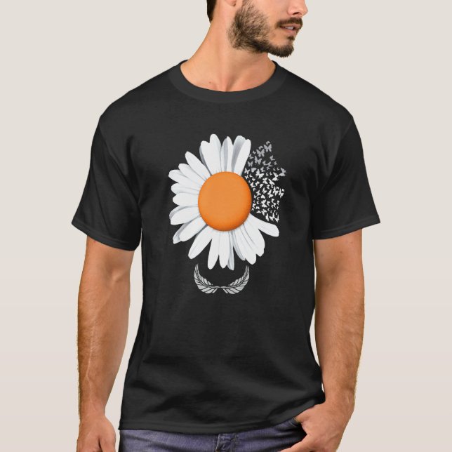 Camiseta Beautiful Daisy With Butterflies Hope Daisy (Anverso)