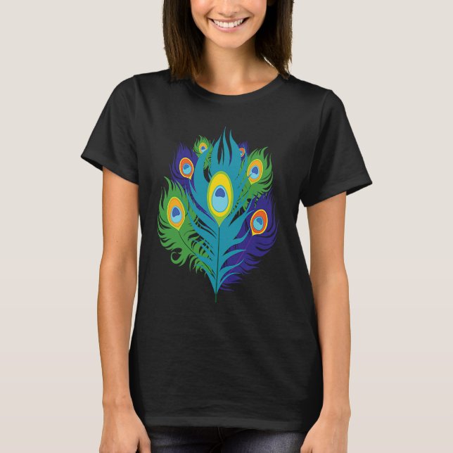 Camiseta Beautiful Feathers Bird Animal Lover Peacock (Anverso)