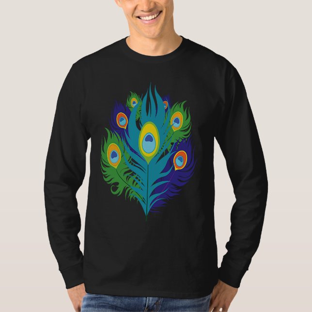 Camiseta Beautiful Feathers Bird Animal Lover Peacock (Anverso)