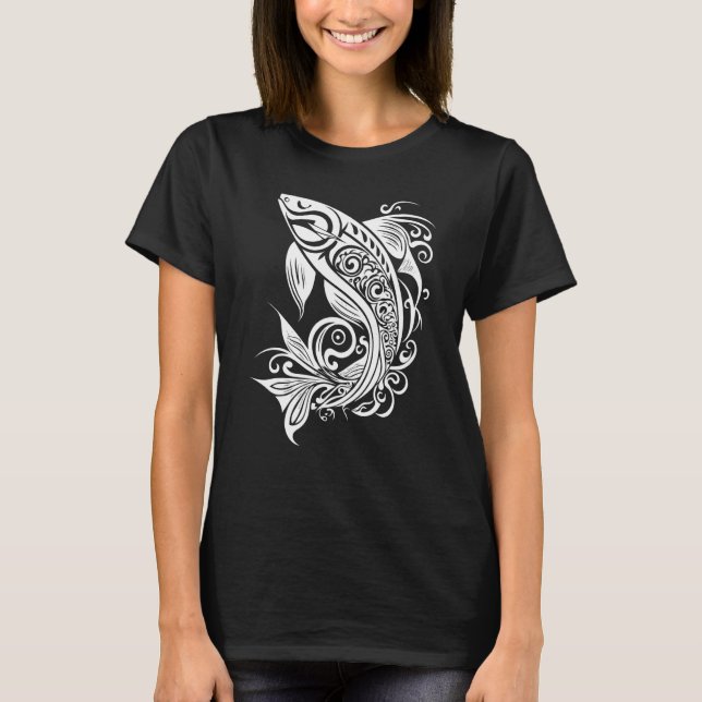 Camiseta Beautiful Fish Vector Graphic Nature Water Sea Riv (Anverso)