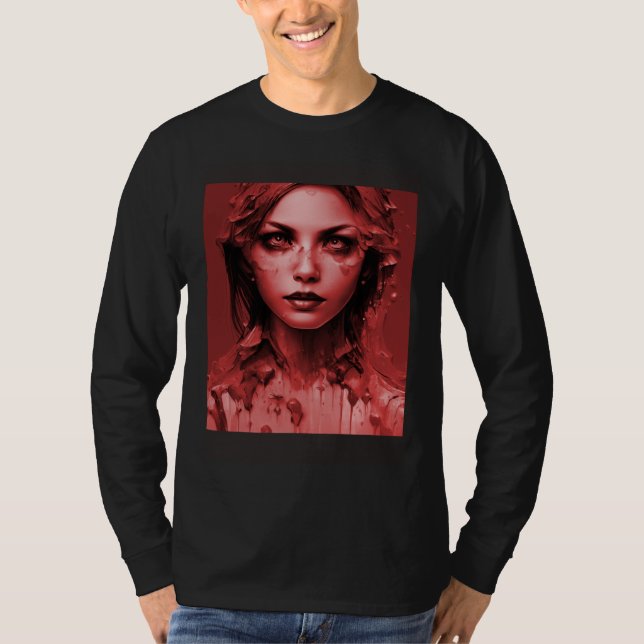 Camiseta Beautiful Goth Girl Dark Gothic Horror (Anverso)