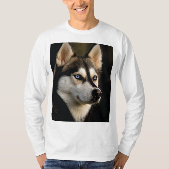 Camiseta Beautiful Husky Throw Pillow (Anverso)