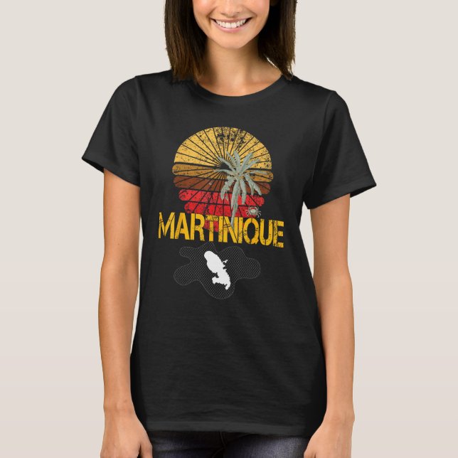 Camiseta Beautiful  idea map of Martinique Madinina 972 (Anverso)