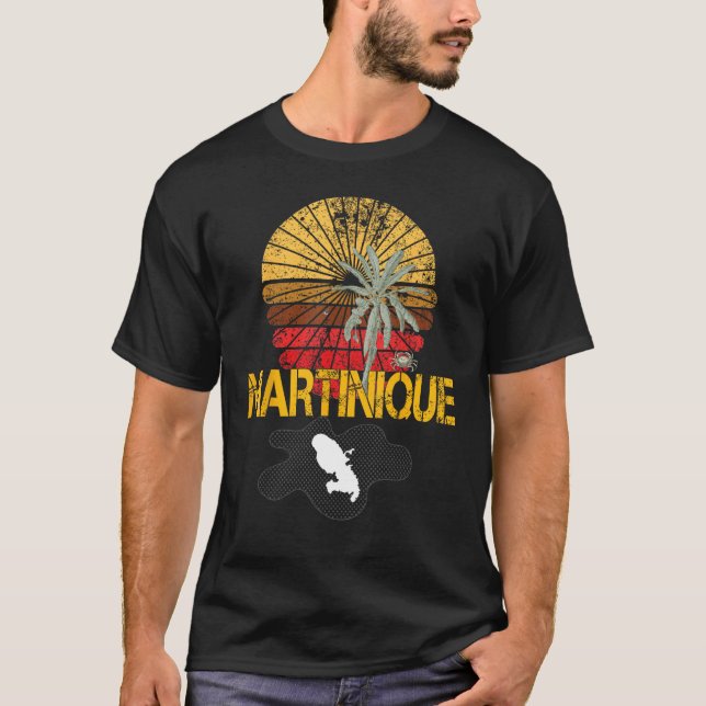 Camiseta Beautiful  idea map of Martinique Madinina 972 (Anverso)