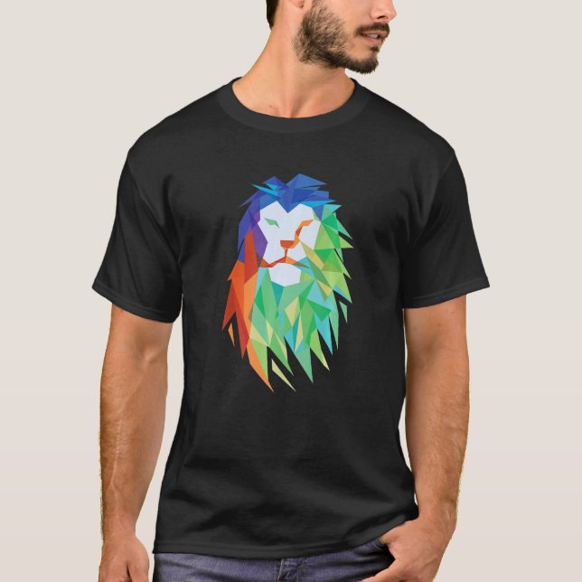 Camiseta Beautiful Lion Cat From Africa Graphic Premium (Anverso)