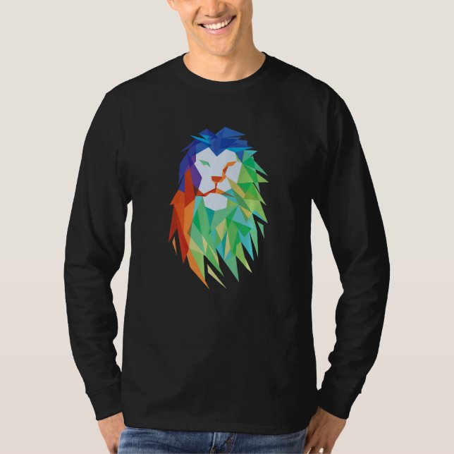 Camiseta Beautiful Lion Cat From Africa Graphic Premium (Anverso)