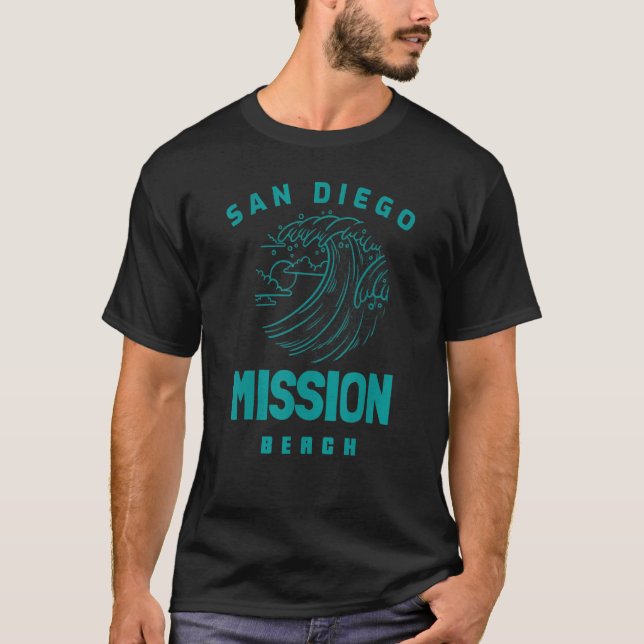 Camiseta Beautiful Mission Beach San Diego California (Anverso)