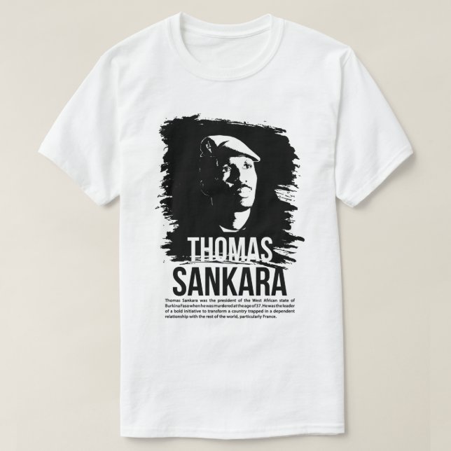 Camiseta Beautiful Model Thomas Revolutionary Sankara Gifts (Diseño del anverso)